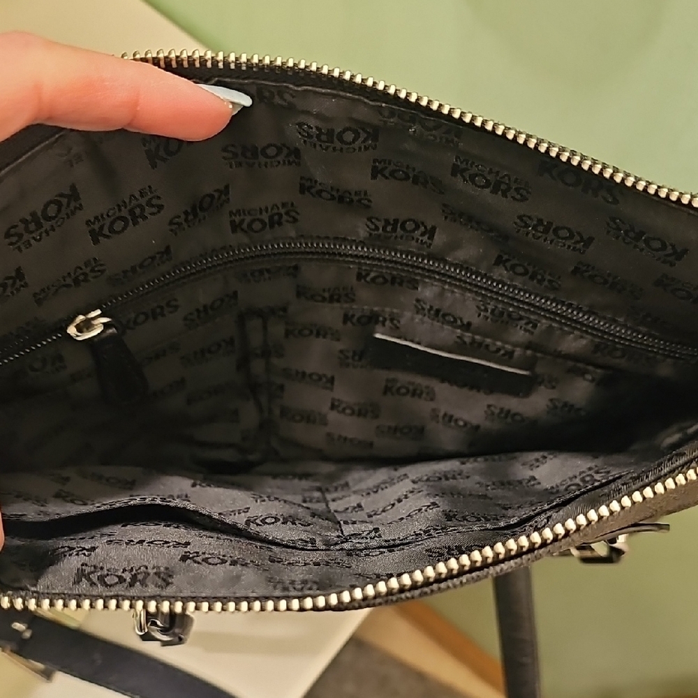 Michael Kors Black Crossbody with Buckle Detail - Picture 5 of 6